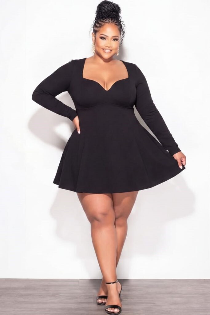 little black dress curvy SCOMCHIC Women's Plus Size Summer Cocktail Party Mini Short Dresses this effortless everyday dress is perfect for lounging Little Black Dress | Curvy