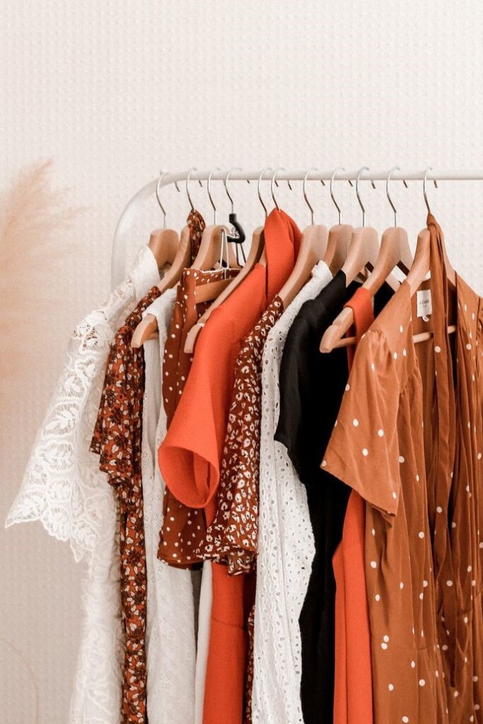 A collection of plus size wardrobe basics in different colors and styles