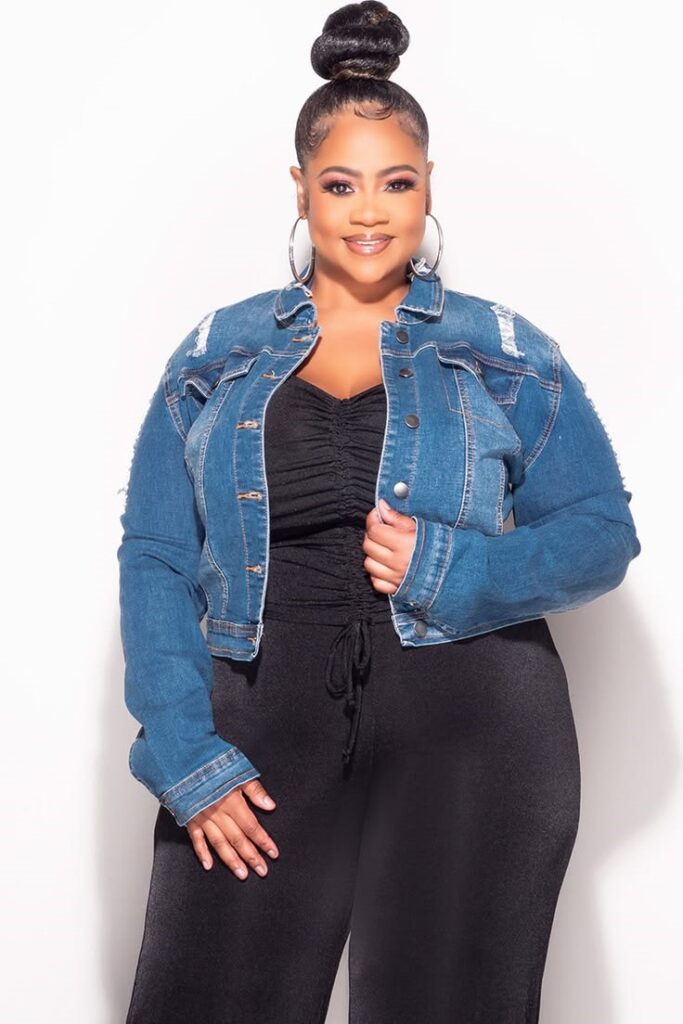 30 versatile wardrobe pieces styled with a plus-size denim jacket