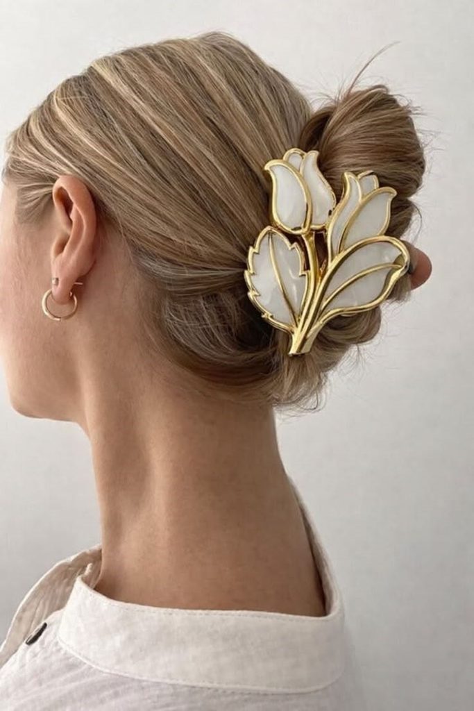 Floral hair clip for accessories that instantly upgrade any outfit