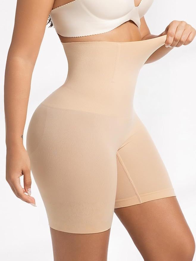 Comfortable plus size shapewear with high-waisted tummy control shapewear